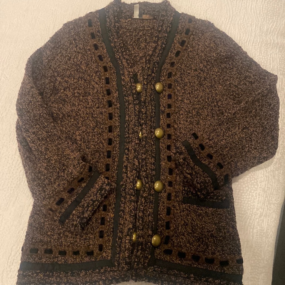 BCBG 42% whoop jacket brown